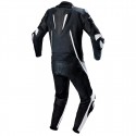 Mono de moto 1 pieza Compilo MC-2053 negro-blanco