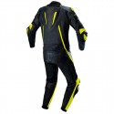 Mono de moto 1 pieza Compilo MC-2053 negro-amarillo flúor