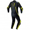 Mono de moto 1 pieza Compilo MC-2053 negro-amarillo flúor