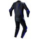 Mono de moto 1 pieza Compilo MC-2053 negro-azul