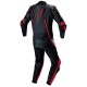 Mono de moto 1 pieza Compilo MC-2053 negro-rojo