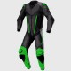 Mono de moto 1 pieza Compilo MC-2053 negro-verde