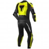 Mono de moto 1 pieza Compilo MC-3053 negro-amarillo flúor