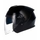 Casco jet Shiro SH-451 negro brillo