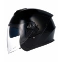 Casco jet Shiro SH-451 negro brillo