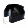 Casco jet Shiro SH-451 negro brillo