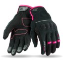 Guantes verano mujer Seventy SD-C56 negro-rosa