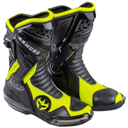 Botas Armure Renzo Negras / Amarillas Fluo