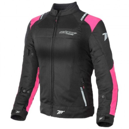 Chaqueta recing verano mujer Seventy SD-JR54 negro-rosa