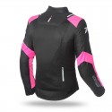 Chaqueta recing verano mujer Seventy SD-JR54 negro-rosa
