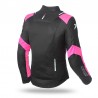 Chaqueta recing verano mujer Seventy SD-JR54 negro-rosa