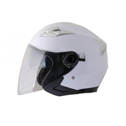 Casco jet Shiro SH-451 blanco brillo
