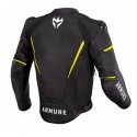 Chaqueta Armure Hamo Leather AAA Black Yellow Fluo