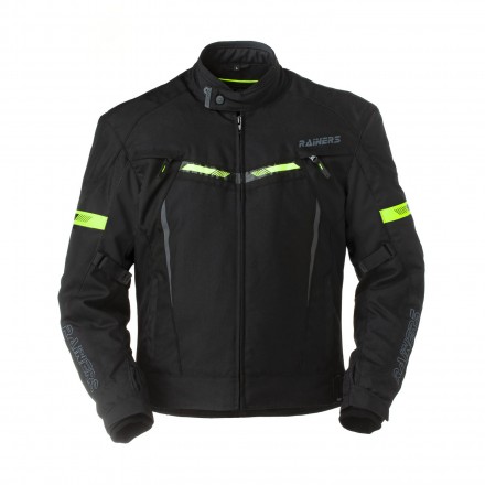 Chaqueta de invierno Rainers Jarama Plus negra amarillo flúor