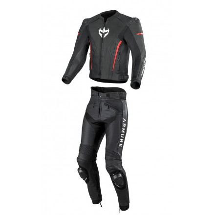 Mono 2 piezas Armure Hamo Leather AAA-AA Black Red