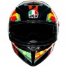CASCO AGV K-3 SV Pinlock Maxvision Rossi Valencia 2003