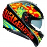 CASCO AGV K-3 SV Pinlock Maxvision Rossi Valencia 2003