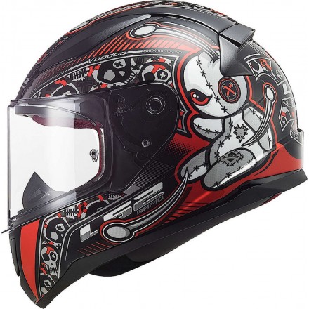 Casco integral LS2 FF353 Junior Rapid Mini Voodoo Black Red