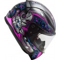 Casco integral LS2 FF353 Junior Rapid Mini Voodoo Black Fluo Pink