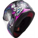 Casco integral LS2 FF353 Junior Rapid Mini Voodoo Black Fluo Pink