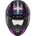 Casco integral LS2 FF353 Junior Rapid Mini Voodoo Black Fluo Pink