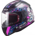 Casco integral LS2 FF353 Junior Rapid Mini Voodoo Black Fluo Pink
