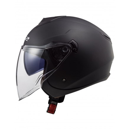 Casco jet LS2 OF573 Twister II Matt Black