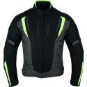Chaqueta cordura invierno Kangroute Derbi Negra-Amarilla Flúor