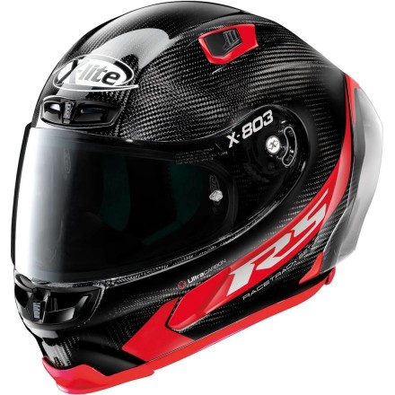 CASCO X-LITE X-803 RS Ultra Carbon Hot Lap Black Red