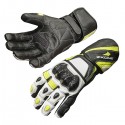 Guantes racing Compilo ZX PRO 304 negro-blanco-amarillo flúor