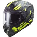 Casco integral LS2 FF327 Challenger Spin M. Cobalt H-V Yellow