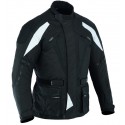 Chaqueta de cordura Goyamoto GM-111 color negro-blanco