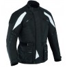 Chaqueta de cordura Goyamoto GM-111 color negro-blanco