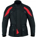 Chaqueta de cordura KGT GM-111 color negro-rojo