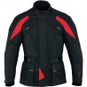 Chaqueta de cordura KGT GM-111 color negro-rojo