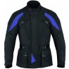 Chaqueta de cordura KGT GM-111 color negro-azul