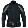 Chaqueta de cordura KGT GM-111 color negro-gris