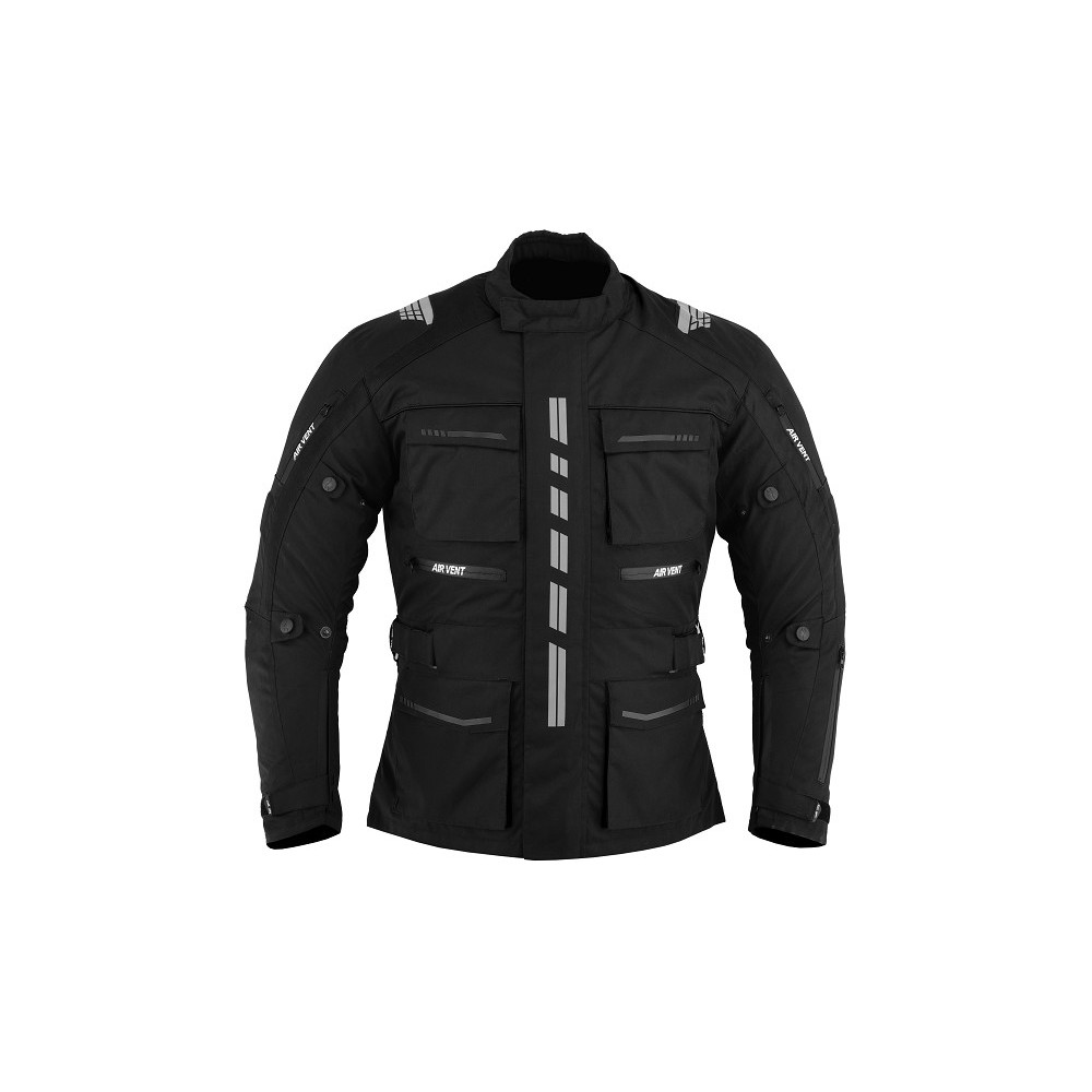 CHAQUETA DE MOTO 3/4 EN CORDURA CON PROTECCIONES C.E., IMPERMEABLE