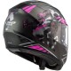 Casco integral LS2 FF397 Vector Evo Stencil Matt Black Pink
