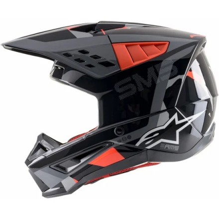 Casco Alpinestars S-M5 Rover ANTHRACITE / RED FLUO / GRAY CAMO