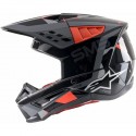 Casco Alpinestars S-M5 Rover ANTHRACITE / RED FLUO / GRAY CAMO