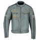 Chaqueta de cuero Bstar BSM-7870 Classic Gris