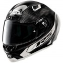 CASCO X-LITE X-803 RS Ultra Carbon Hot Lap Black White