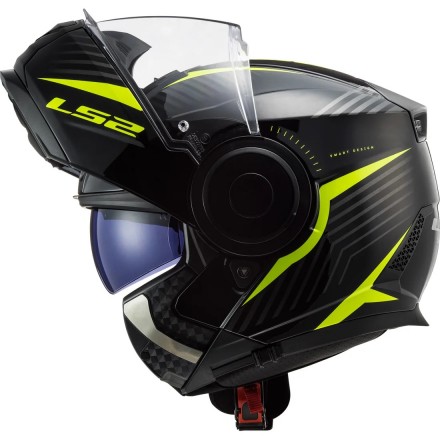 Casco modular LS2 FF902 Scope Skid Black H-V Yellow