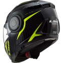 Casco modular LS2 FF902 Scope Skid Black H-V Yellow