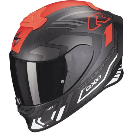 Casco Scorpion Exo-R1 Evo Carbon Air Supra Matt Black Silver White