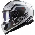 Casco integral LS2 FF811 Vector II Metric 22-06 Titan Gris Blanco