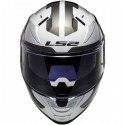 Casco integral LS2 FF811 Vector II Metric 22-06 Titan Gris Blanco