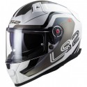 Casco integral LS2 FF811 Vector II Metric 22-06 Titan Gris Blanco