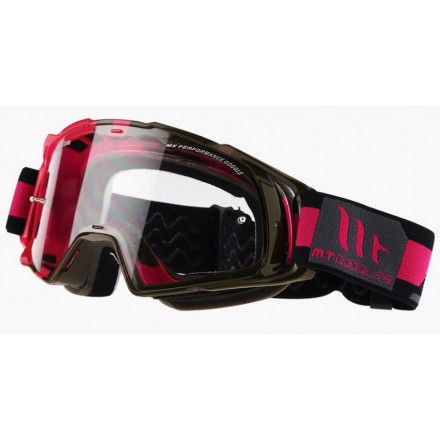 Gafas cross MT GOGGLE MX EVO STRIPES BLACK/RED